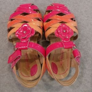 Toddler Girls patent leather sandals- 8.5M